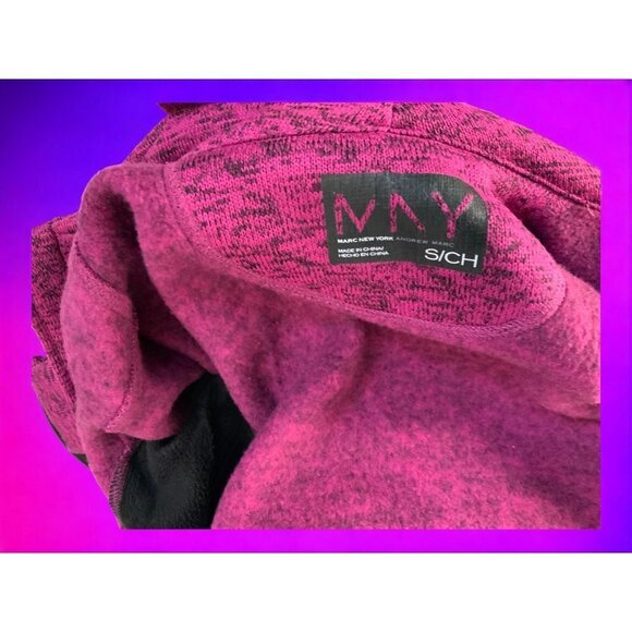 Andre Marc New York fuchsia black slim flit long sleeve full zip jacket Small - Picture 3 of 5